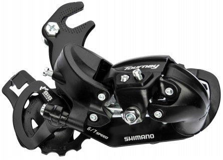 Shimano Tourney TY300 Achter Derailleur 6 7-rychlost s Hook Black