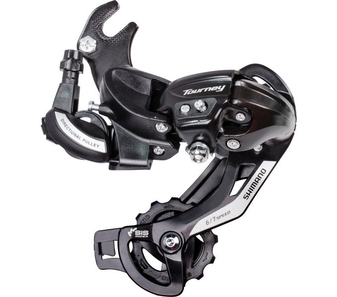 Shimano Achterdailleur 6 7-Gang-Turnier TY500 mit Hook (B-Typ) Schwarz