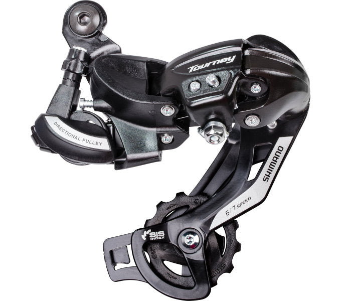 Shimano Tourney TZ500 6-Speed ​​Achter derailleur. for confirmation on derailleur path, (hanging pack)