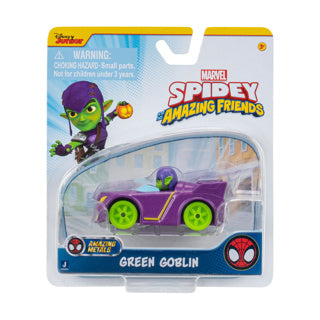 Spidey, der Fahrzeuge wirft