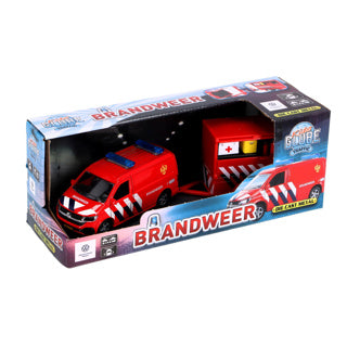 Kids Globe VW Transporter Fire Brigade mit Trailer