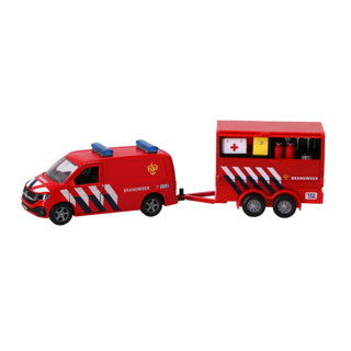 Kids Globe VW Transporter Fire Brigade mit Trailer