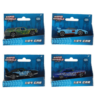 Rapid wheels auto die cast single pack assorti | 24 stuks