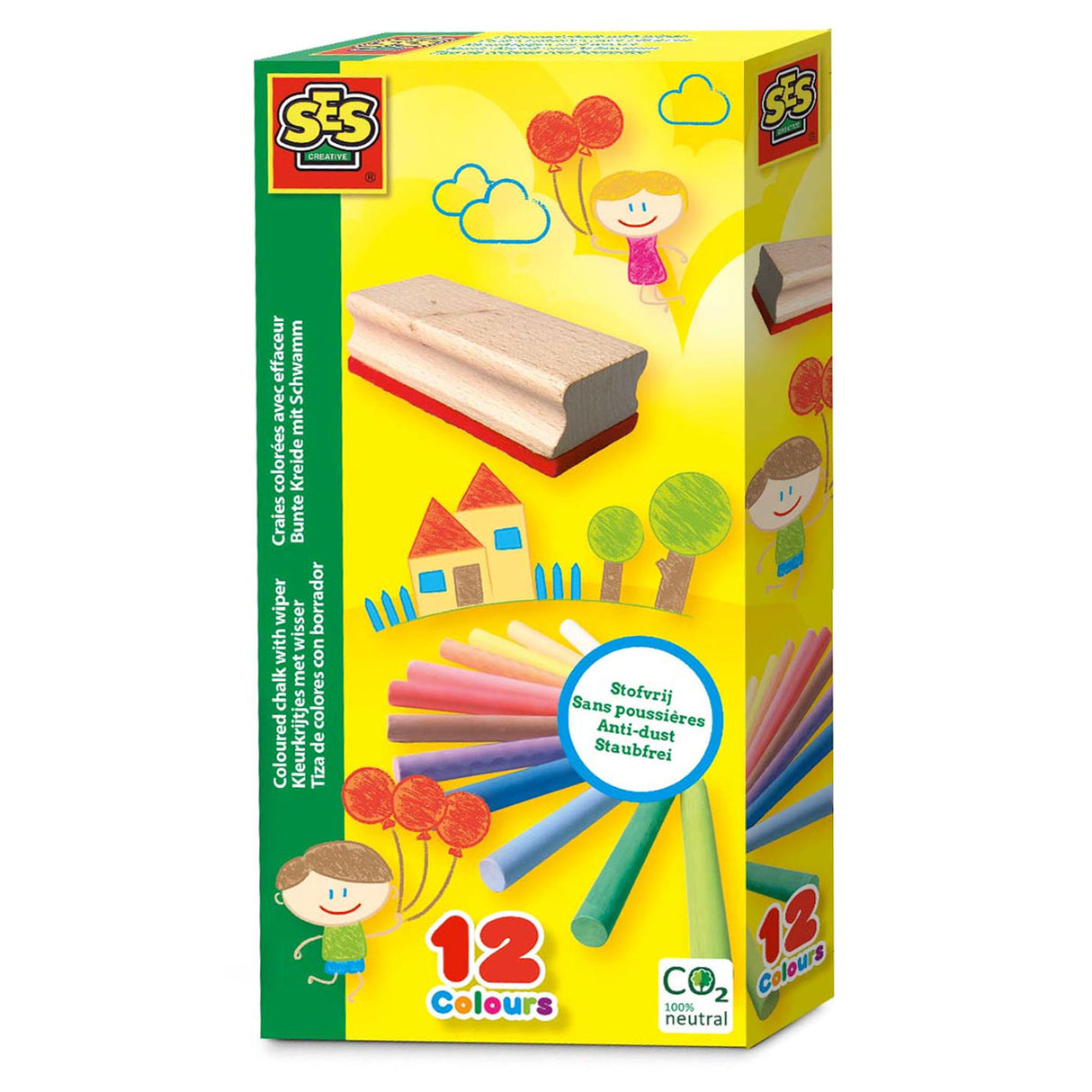 SES color chalk with wiper