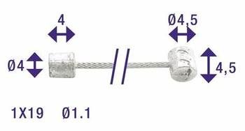 Cavo Deralleur Elvedes 2,25 m Nexus (6400)