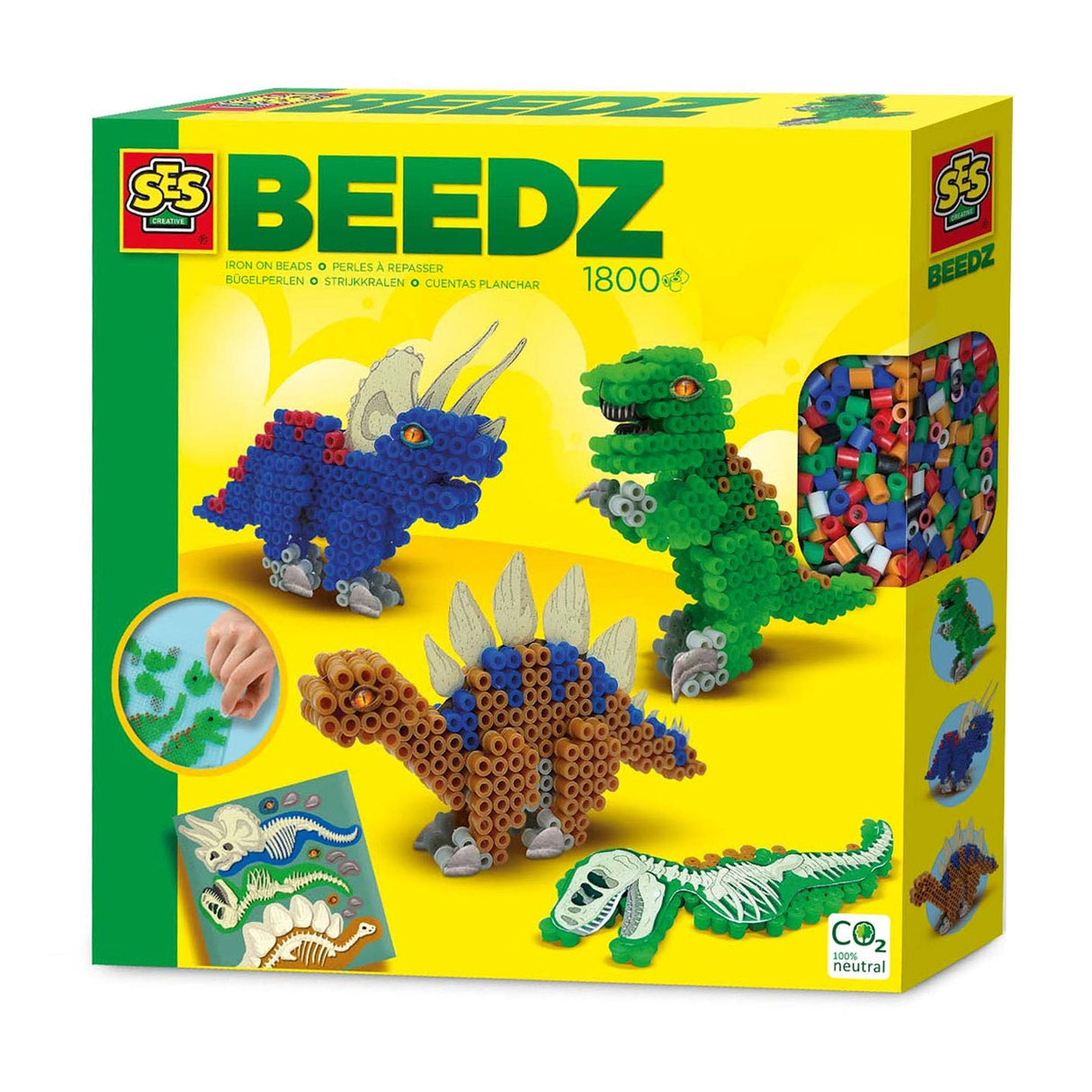 SES Creative Beedz String pärlor - Dinoos