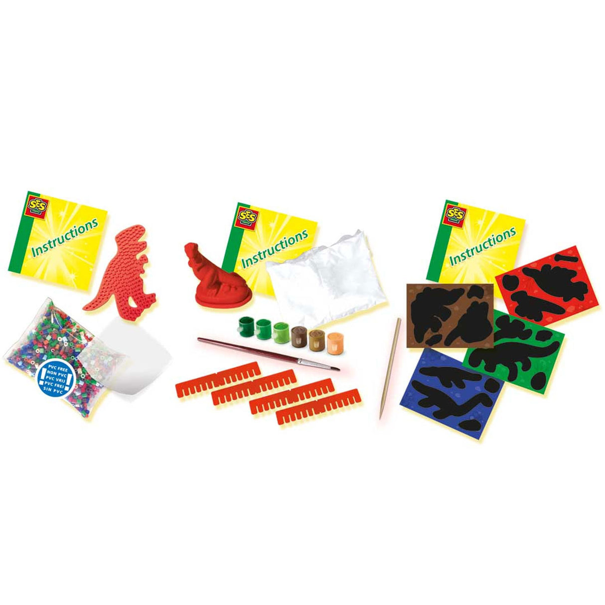 SES CRAFT SET Dinonos, 3in1