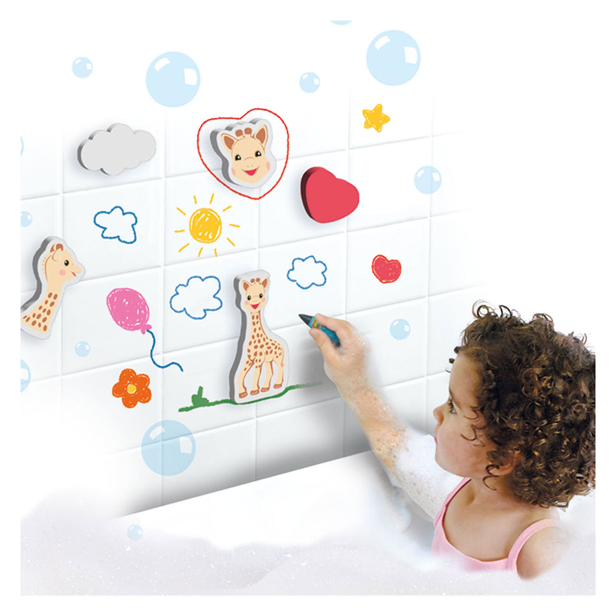 Ses Sophie La Girafe Bath Chalk with Shapes