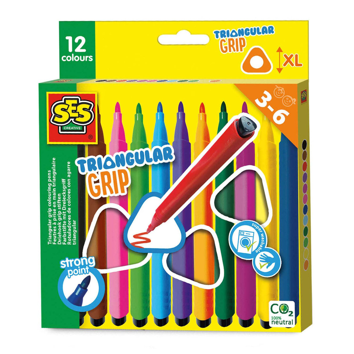 SES triangle grip markers