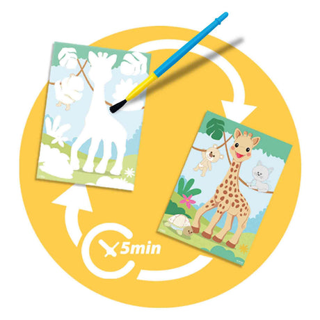 Ses kreatives Ses meine erste Sophie la Girafe – Färben mit Wasser