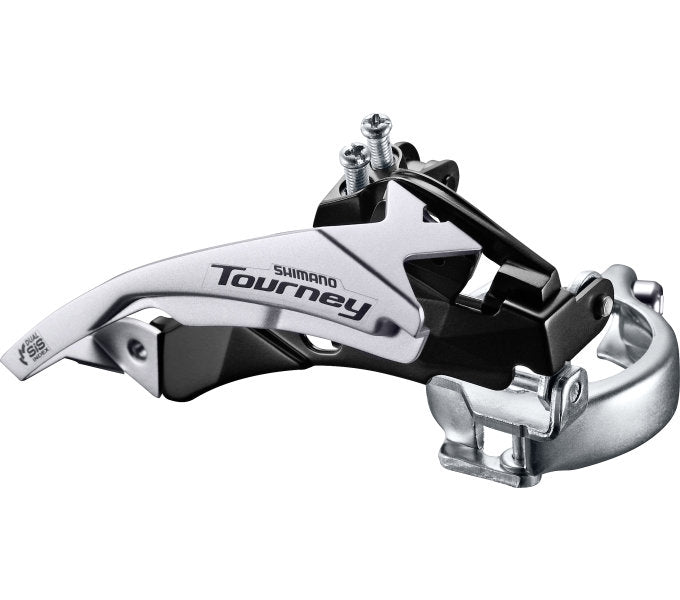 Shimano Voorkerilleur 3 x 6 Tourney à 7 vitesses FD-TY510 Top Swing Dual Pull Lage Klem 42T (66-69 °)