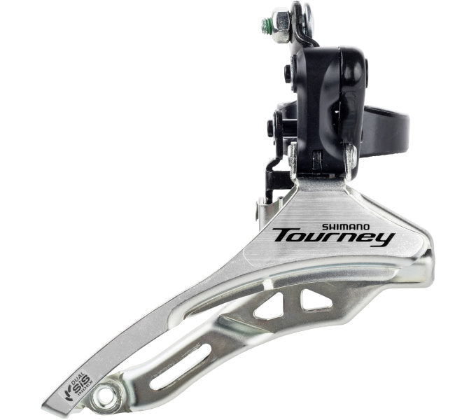 Shimano Voorkilleilurur 3 x 6 7 Speed-Turnier FD-Ty300 Down Swing Top Pull High Clamp Ø31,8 mm 42T (66-69 °)