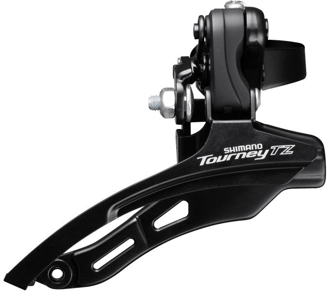 Shimano Voorkerailleur 6 7-trinns turnering TZ FD-TZ500 Down Swing Top Pull High Clamp Ø28,6 mm 42T