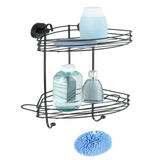 Wenko 1069607 - vacuum-loc hoekrek 2-laags zw. | 1 stuks