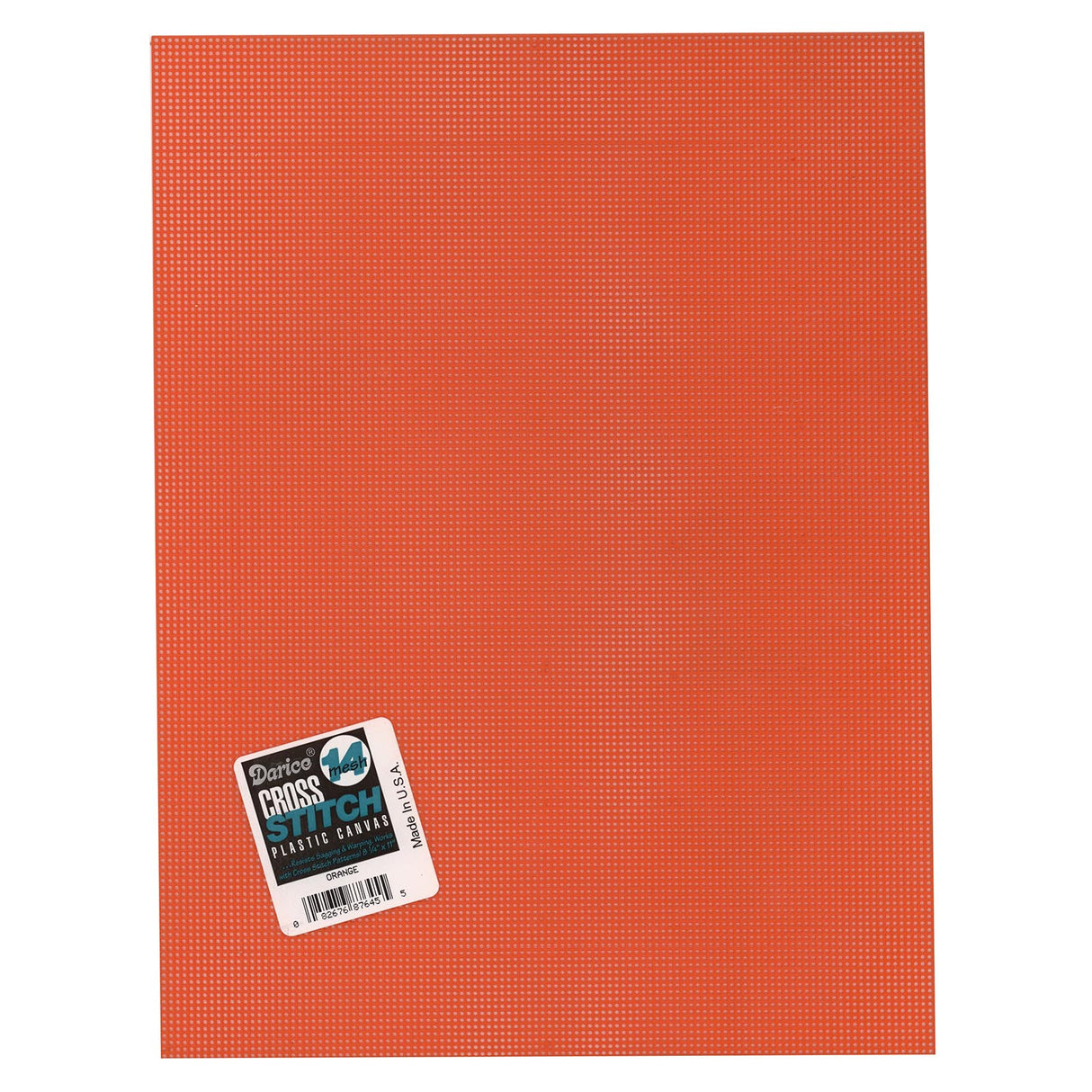 Darice • Kunststoffgitter 21 x 27,5 cm, orange Maschenweite: 14