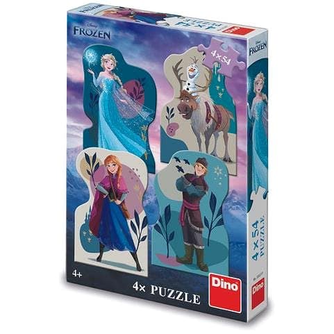Dinotoys Dino-Puzzle - Disney Frozen - 4 x 54 Teile