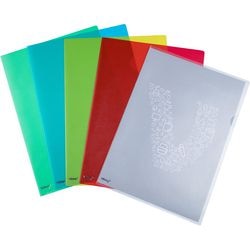 L-mappen delux vk pp a4 145 micron gekleurd duimgreep antistatisch