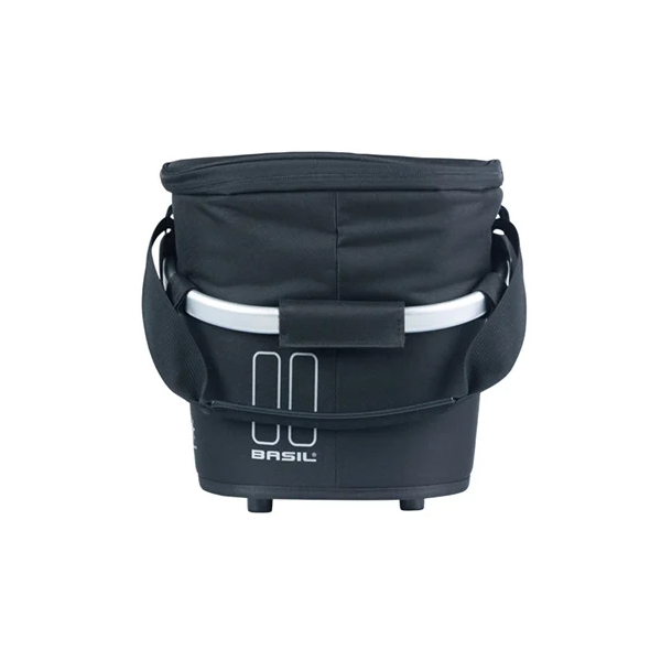 Basil Fahrradkorb Classic Carry All ISO mit Zielbefestigung 18 Liter 38 x 21 x 27 cm – Schwarz