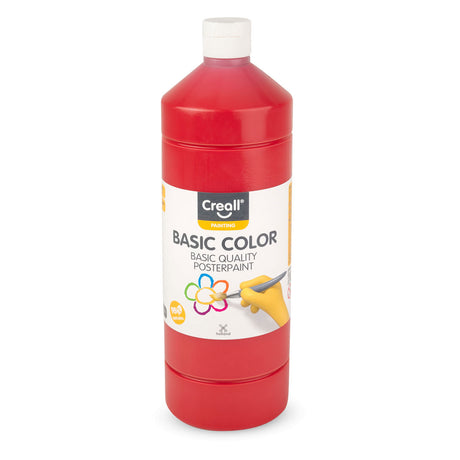 Creall Posterfarbe – Rot – 1000 ml