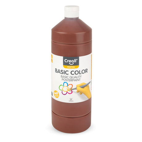 Creall Schulfarbe dunkelbraun, 1 Liter