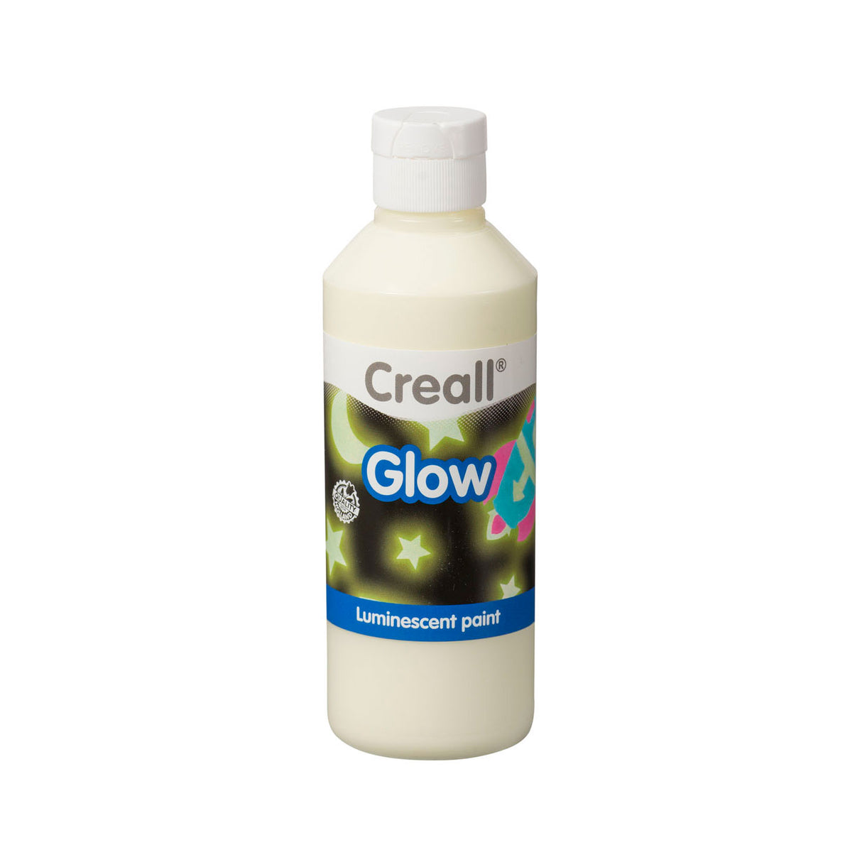 CreAll Glow in the Dark Paint Green-Geel, 250 ml