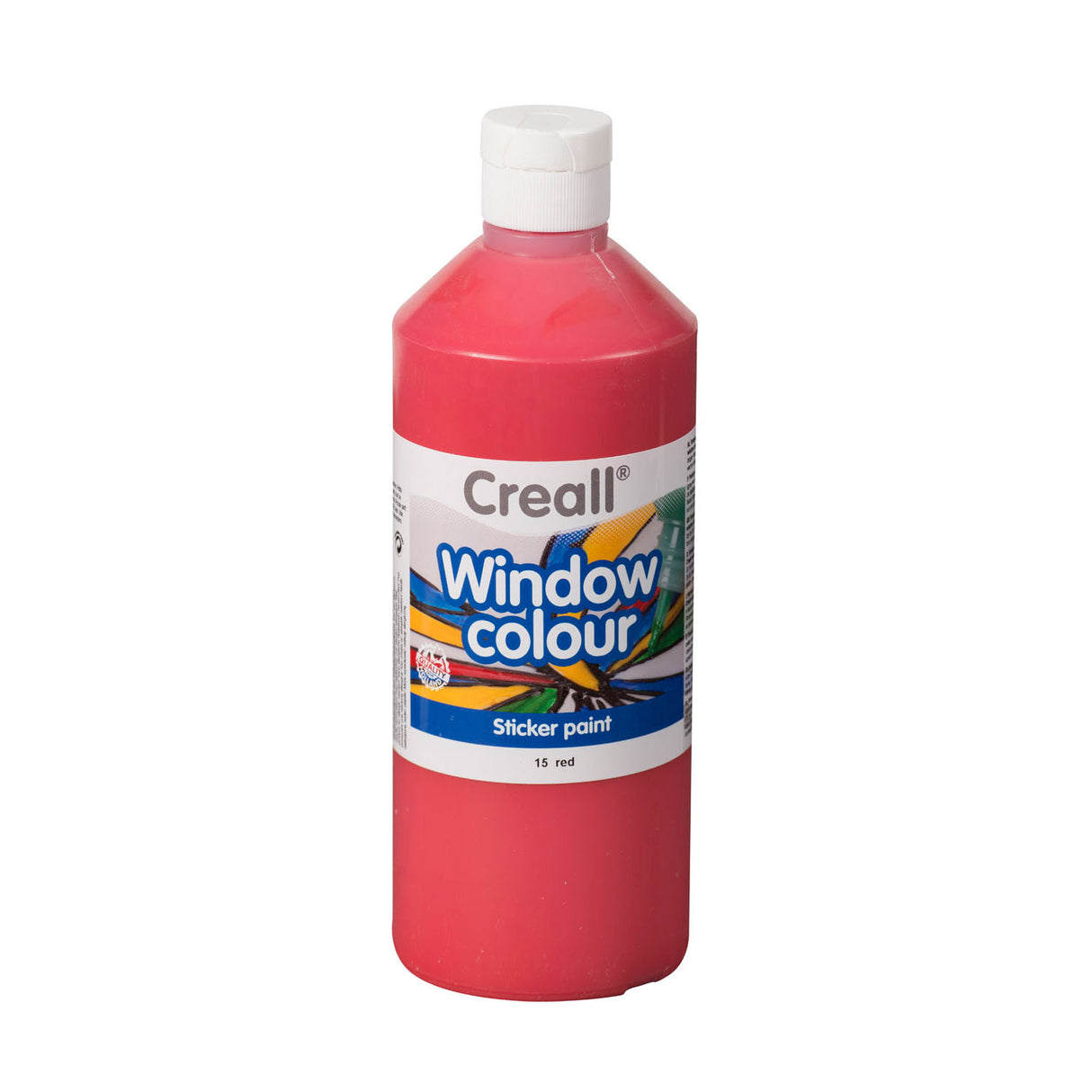 Creall Window Paint rød, 500 ml