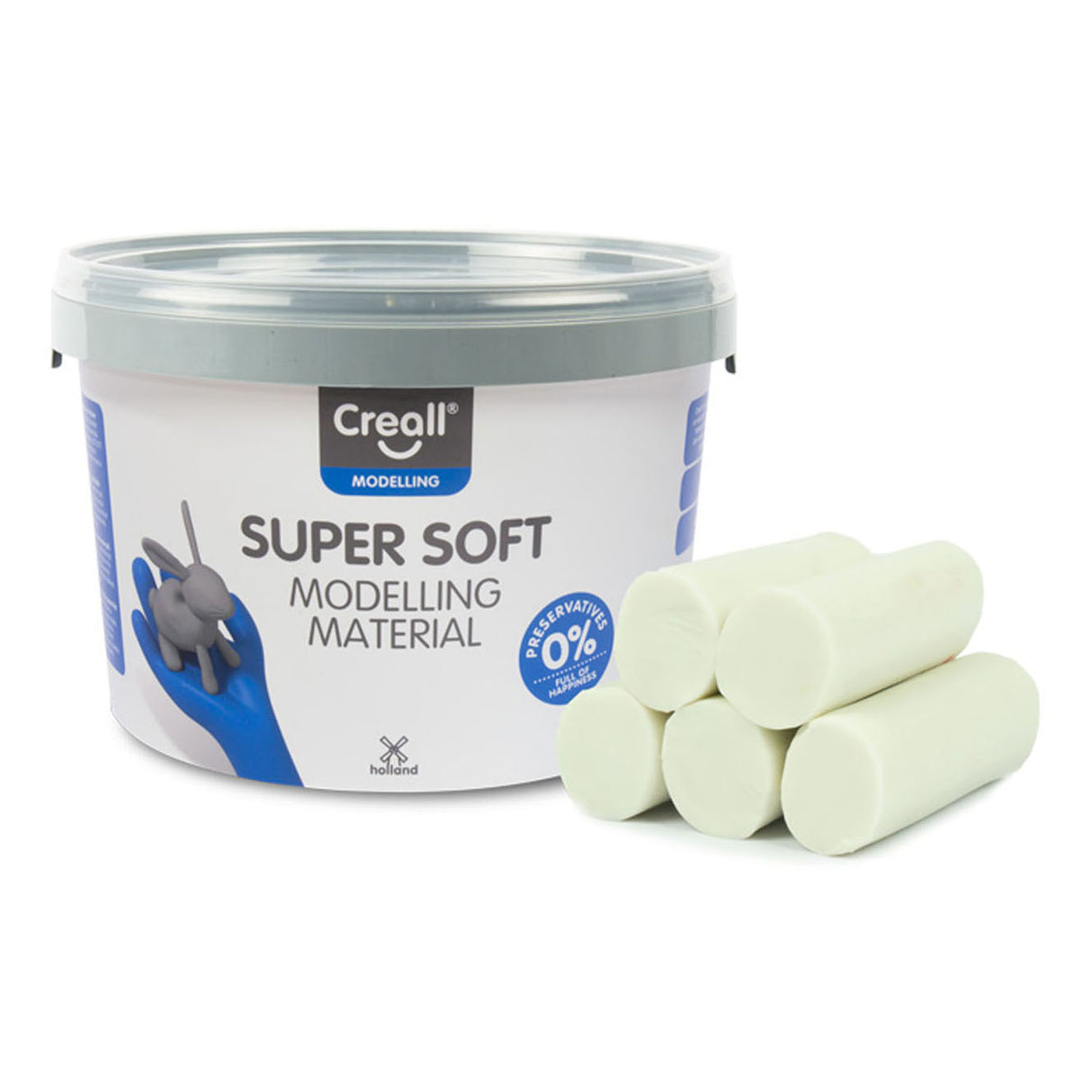 CREALL Supersoft Clay White, 1750gr.