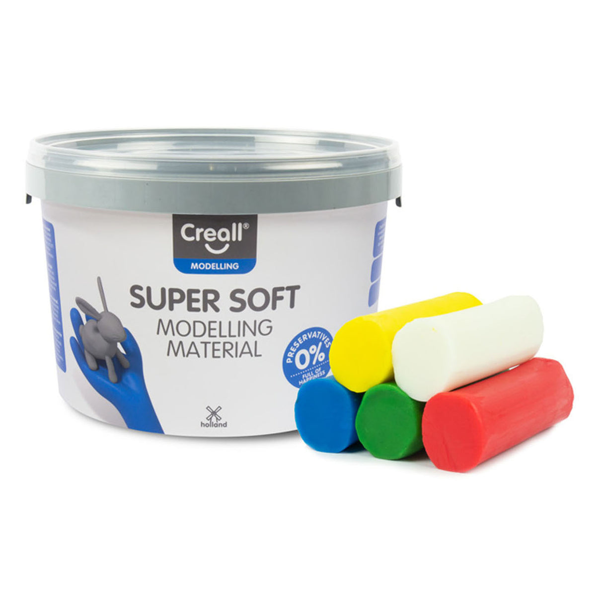 Creall Suppersoft Clay 5 Colors, 1750gr.