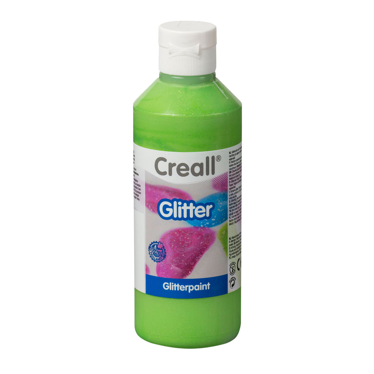 Creall Glitter Paint Green, 250 ml