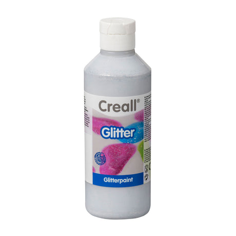 Creall Glitzerfarbe Silber, 250ml