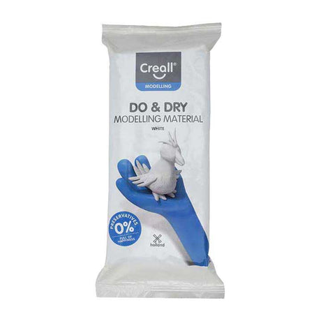 Creall do dry Modelliermasse konservierungsfrei weiß, 1000gr.