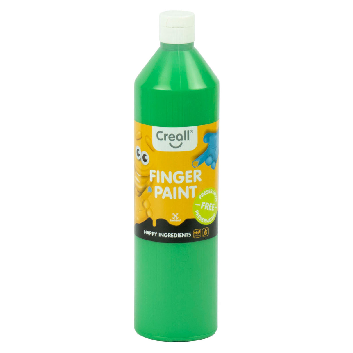 Creall Fingerfarbe Naturschutz -freies Grün, 750 ml