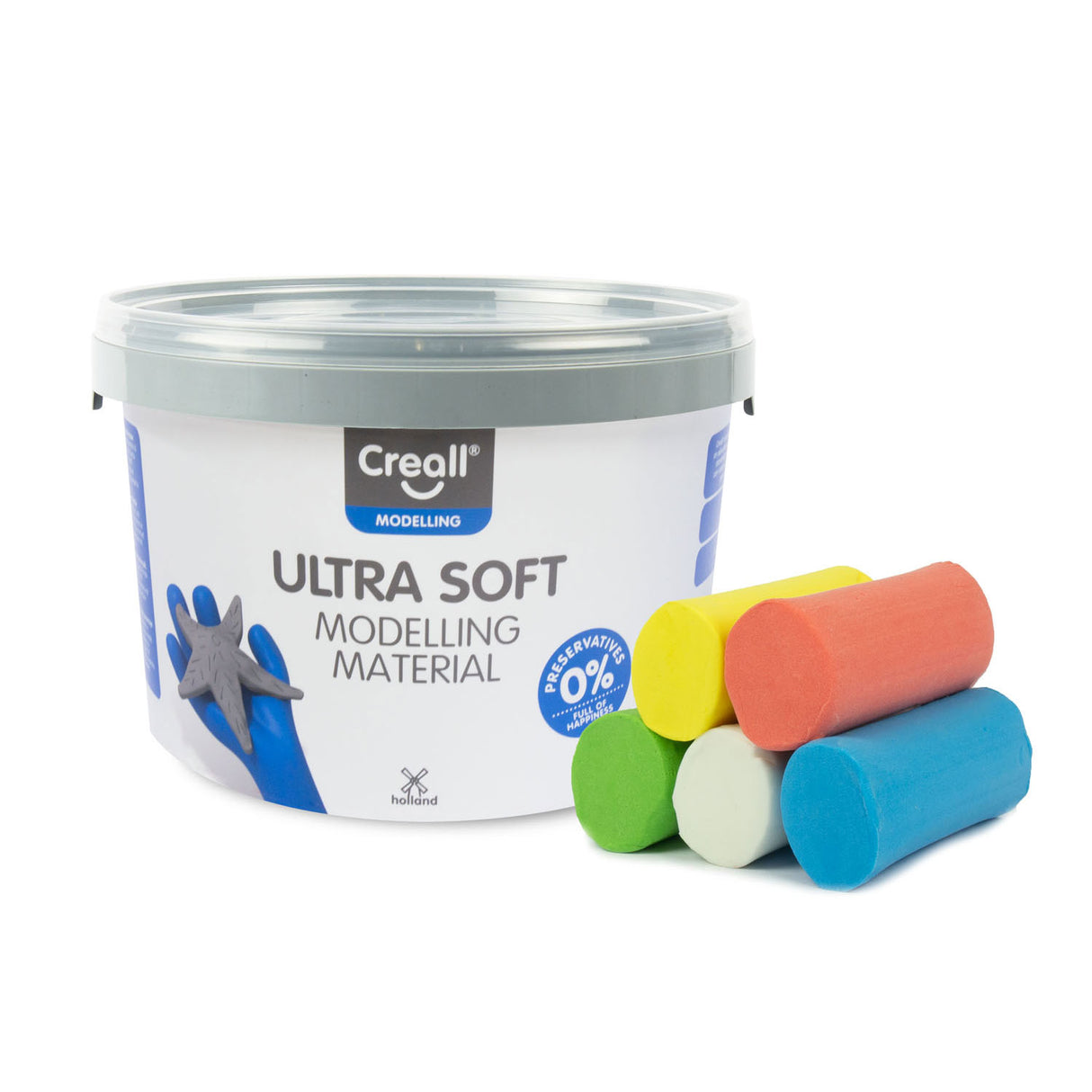 Creall ultraweiche Tonfarbe – 5 Tonfarben – 1100 g.