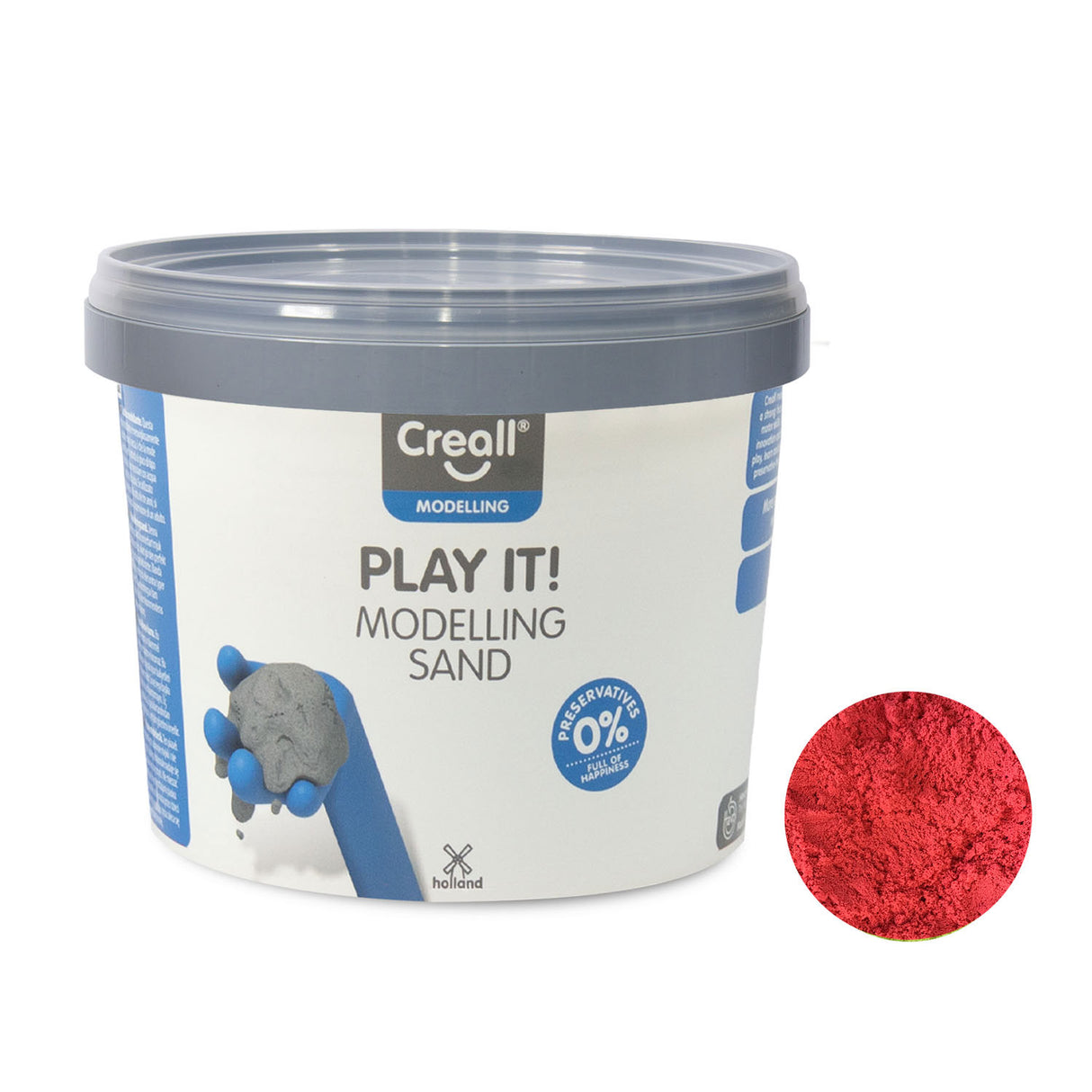 Creal Play It Speelzand Rood, 750gr.