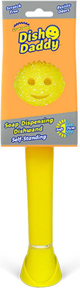Scrub daddy dish daddy afwasborstel – geel – 1 stuk