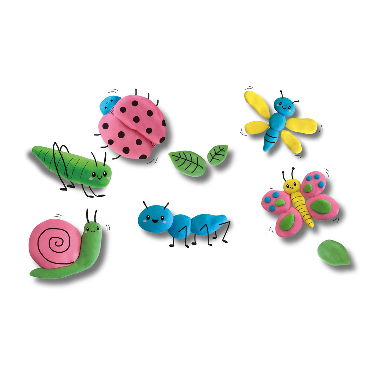 Ses Creative Ses Eco Clay – 4 Tontöpfe