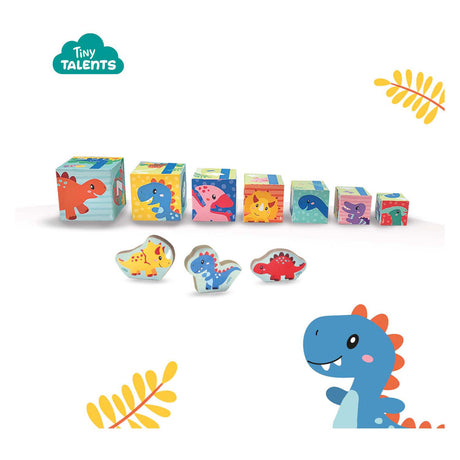 SES Creative SES Stapelblockturm mit Dino-Figuren