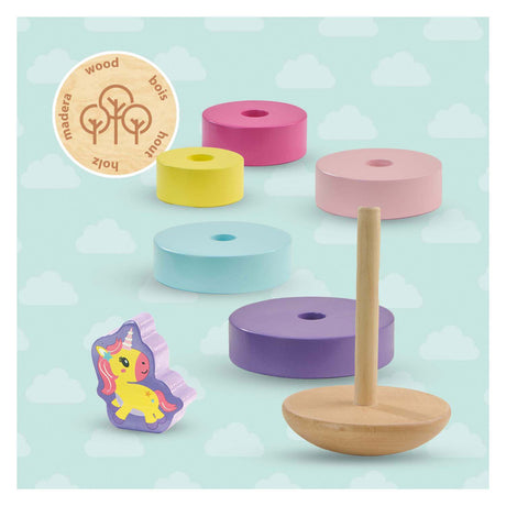 Ses Creative Ses Holzstapelturm Einhorn
