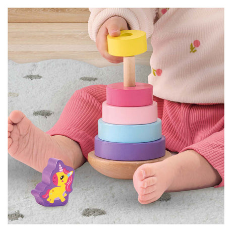 Ses Creative Ses Holzstapelturm Einhorn