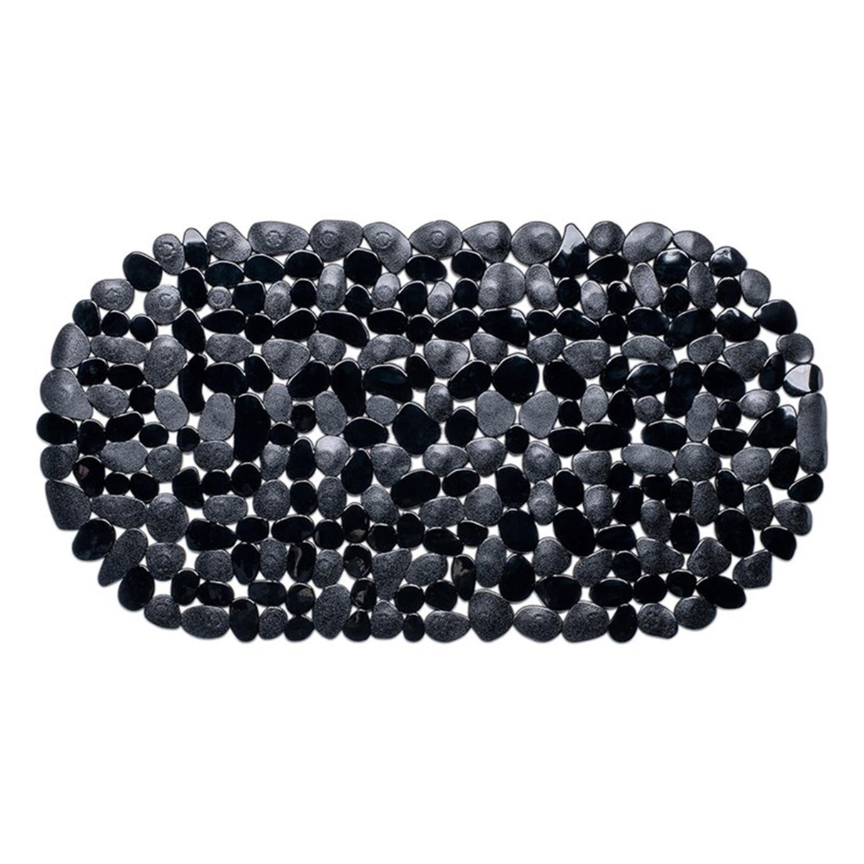 Wicotex Badematte Anti-Rutsch-Steine 68x35cm schwarz