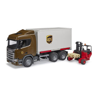 Bruder Truck Scania 560R -Ups mit Aufzug