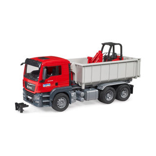 Bruder, Miniaturauto des Mannes TGS LKW mit Container, rot
