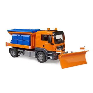 Bruder Mann TGS Streuwagen mit Schneepflug 1:16