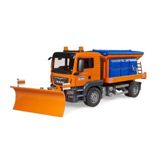 Bruder Mann TGS Streuwagen mit Schneepflug 1:16