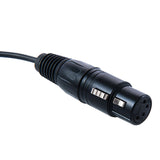 Rolux 4-Pins XLR Female Plug mit männlichem D-TAP RL-C3