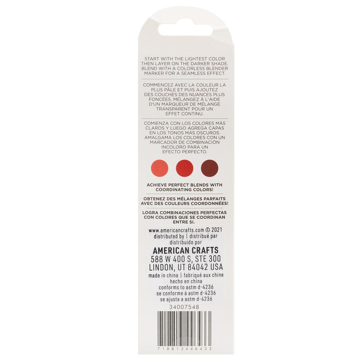 American crafts • sketch markers dual tip cherry