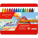 Caran dache caran d'ache neocolor i, L: 10 cm, Stärke 8,5 mm, verschiedene Farben, 15 Stück 1 Box