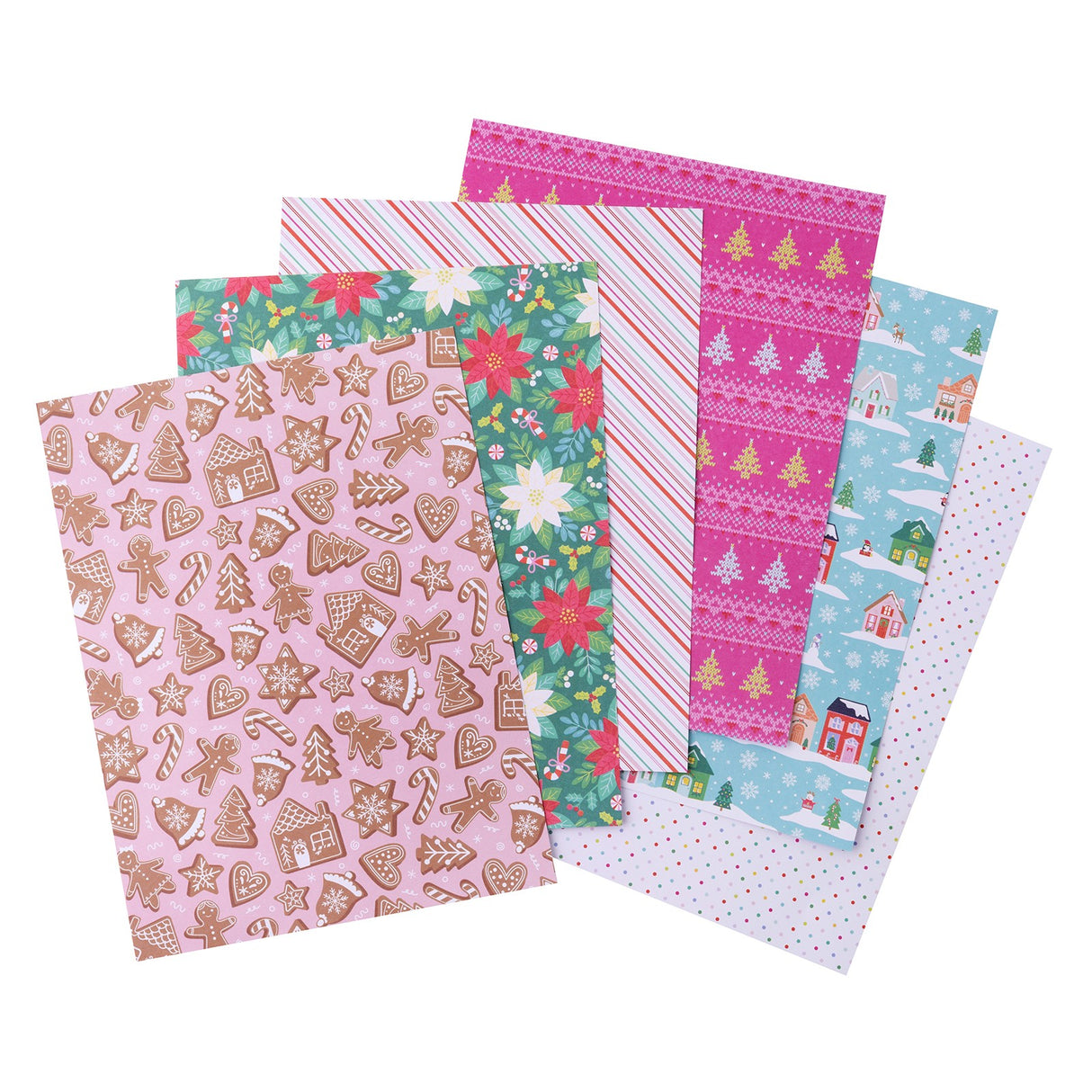 American Crafts • Zuckerpflaumen-Wünsche-Papierblock 20,32 x 15,24 cm