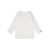 Reine Töne | Weißes UV-Badeshirt mit langen Ärmeln