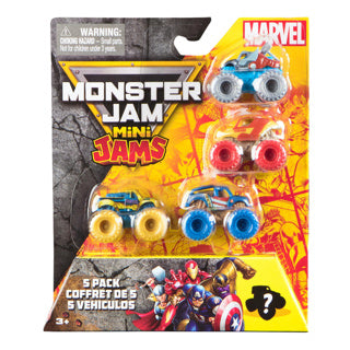 Monster Jam Mini Jams Marvel 5er Pack | 2 Stk